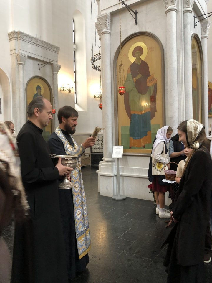 В нашем храме был совершён молебен перед началом учебного года